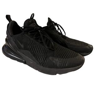 Nike Air Max 270 React Triple Black Men's Size 13 Black Shoes